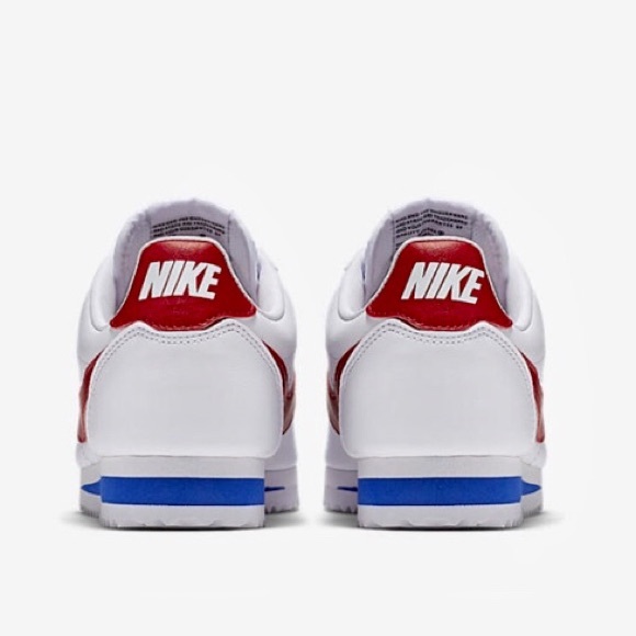 WMNS NIKE CLASSIC CORTEZ LEATHER WHITE RED BLUE - Picture 7 of 8